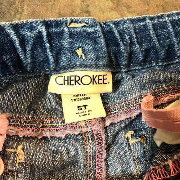 Girls Bundle 2 Pairs of Pants - Cheetah Pull-on Leggings, Snap with Elastic Wais - Picture 14 of 16